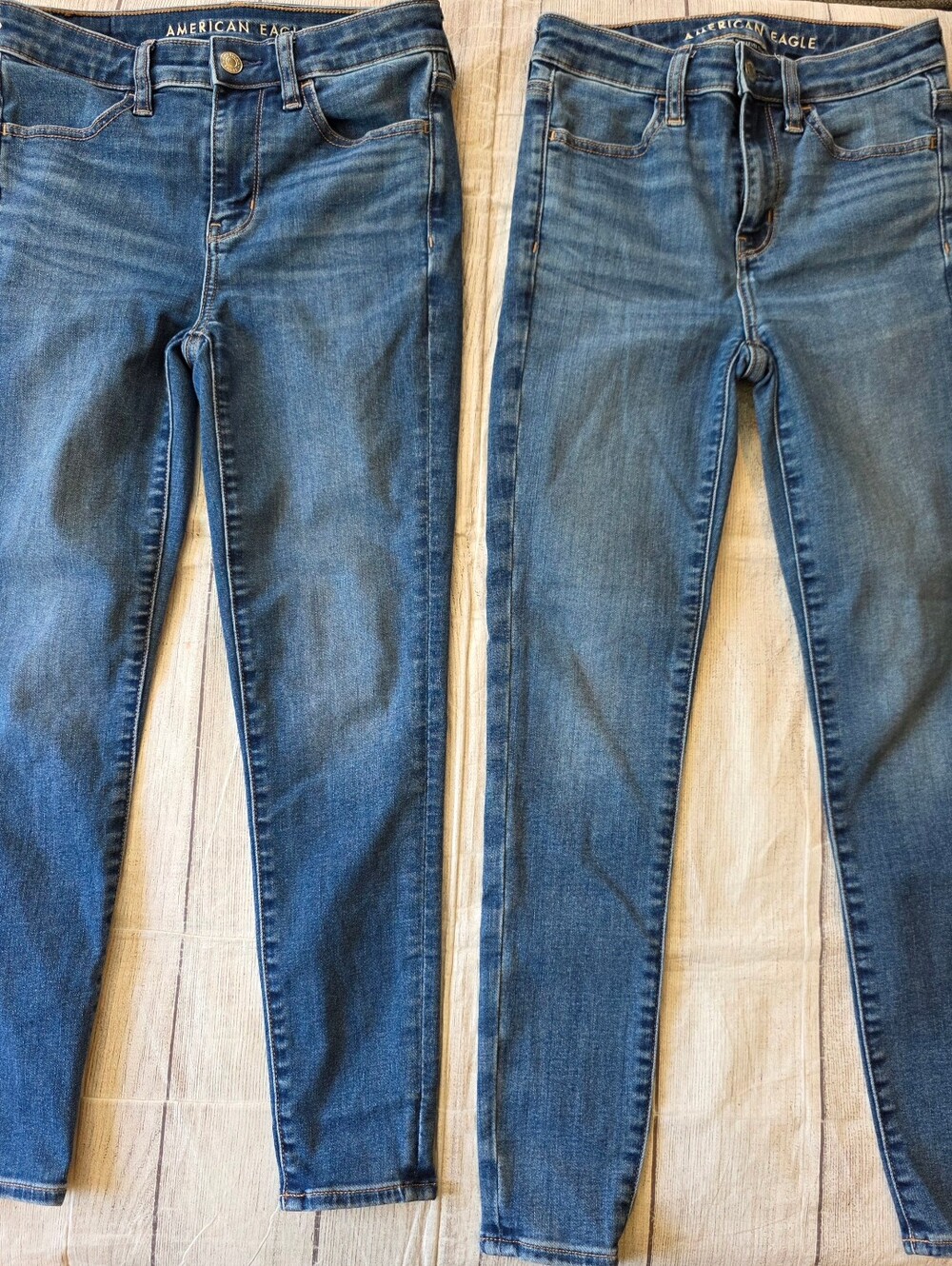 American Eagle Women's Size 2 Short & 2 X-Short High Rise Jeggings No Holes